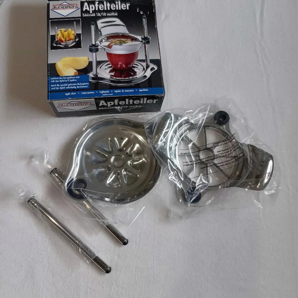 Silver Apple Slicer In Box, New Never Been Used Kitchen Gadgets